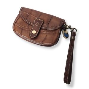 Vintage Dooney & Bourke Leather Wristlet Purse
